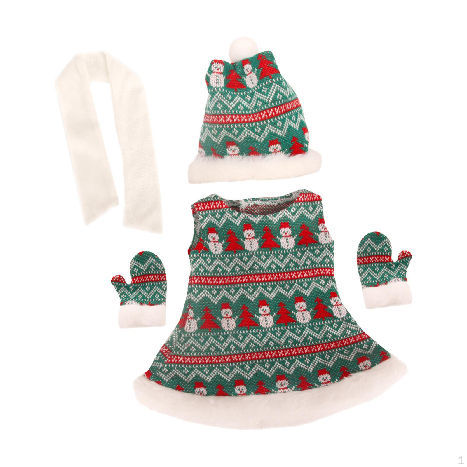 

Кукольный рождественский комплект одежды Одежда для кукол Аксессуары Наряды Костюмы styles C