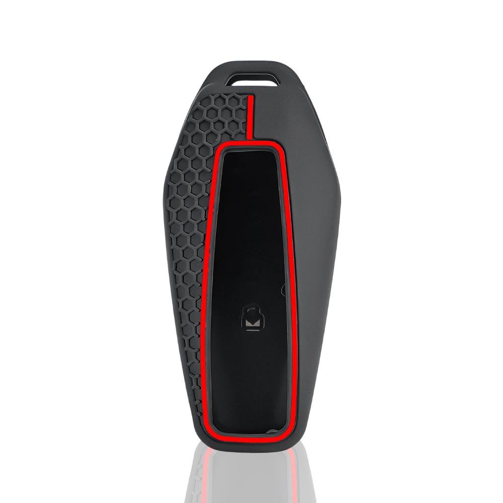 Car Remote Key Case Shell For Chery Icar03 Remote Key Cover Special Shuxiangjia Eq7 3-Button Key Soft Silicone Protective Cover
