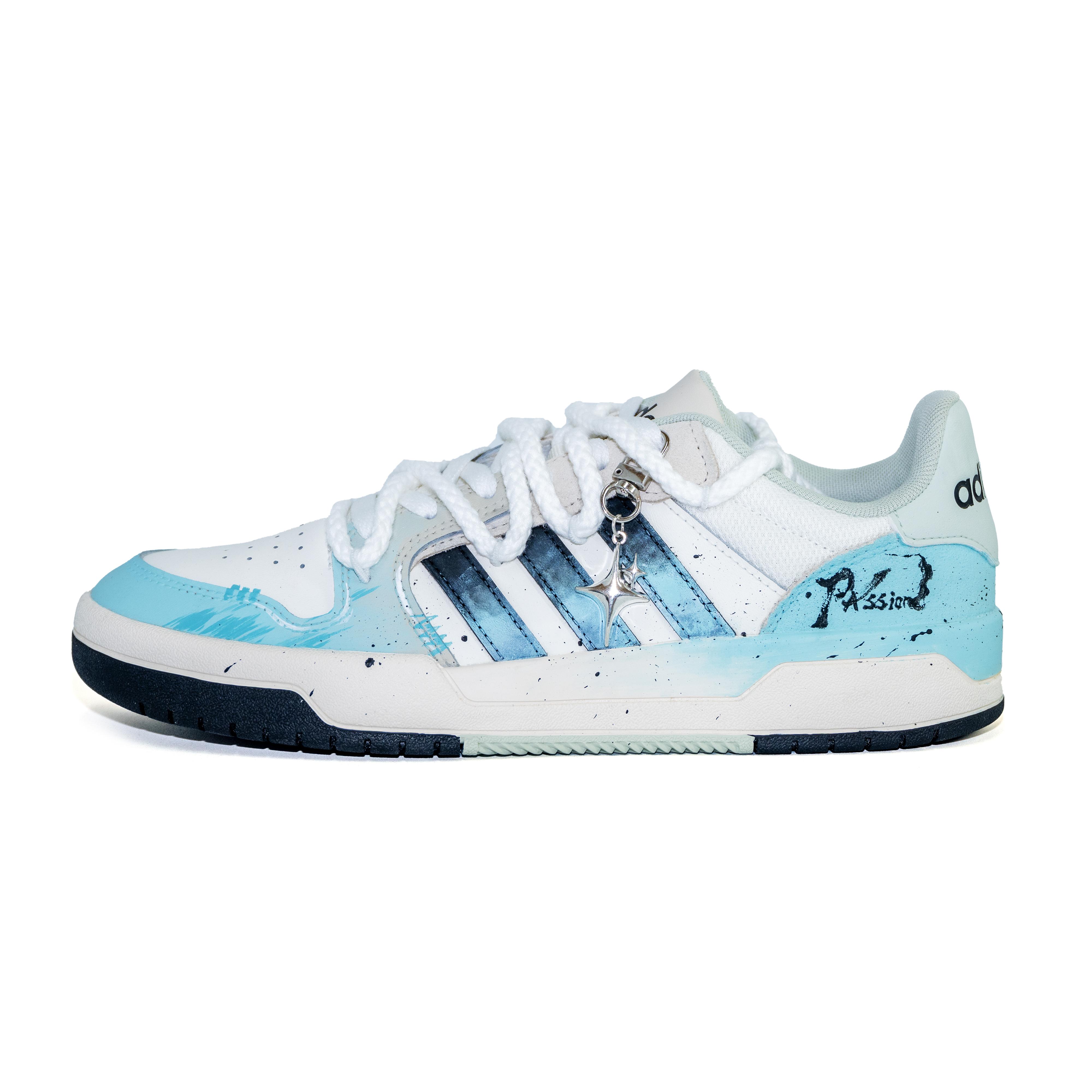 

Adidas Slip Resistant, Abrasion Resistant, Lightweight Low top Skateboard Shoes Unisex Cyan Shopping Bag JI2546(team2175-) 35⅔