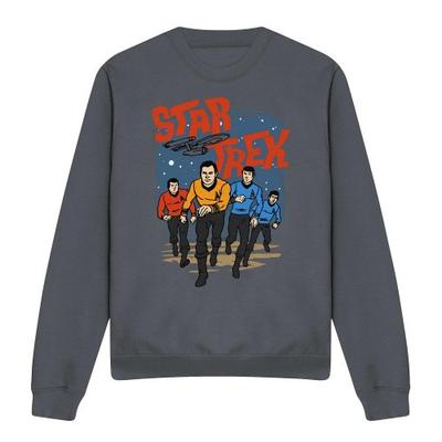 STAR TREK Unisex Adult Run Forward Sweatshirt