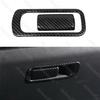 2Pcs Carbon Fiber Interior Storage Box Handle Cover Trim For Mazda 3 -2024