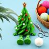 Table Top Christmas Tree 3D Printed Toys Cute Figurines with Articulated Legs Statues Ornaments for Office Festive Desktop