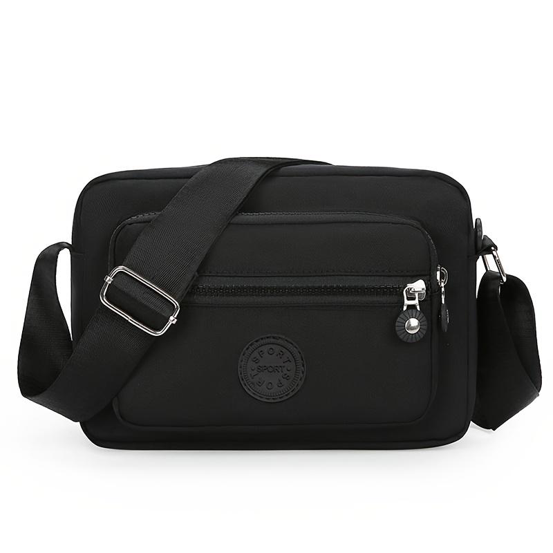 Lightweight Nylon Women's Shoulder Bag - Adjustable Strap, Casual Crossbody Design Zipper Closure, Ideal for Everyday Use