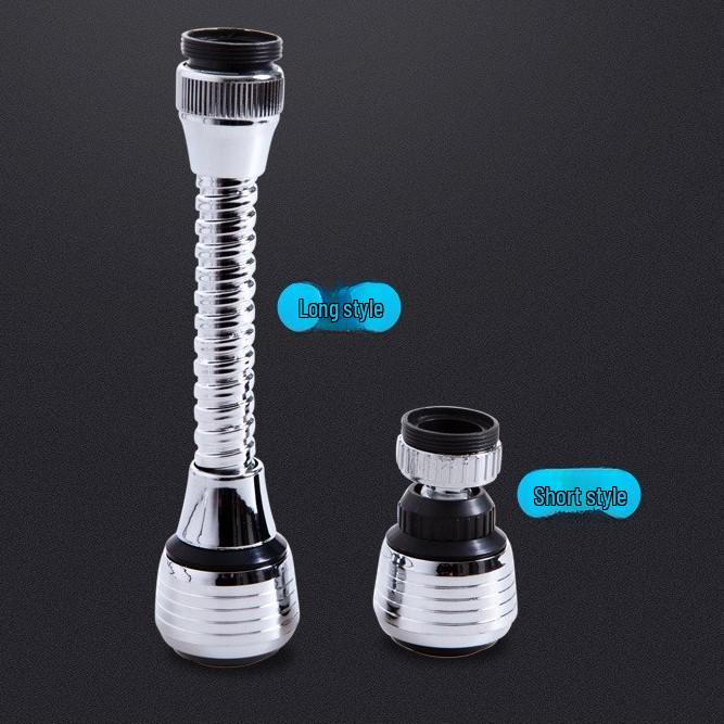 Universal Kitchen & Bathroom Faucet Filter with Splash-Proof, Water-Saving Shower Head Extension