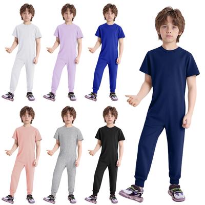 Easy Change Kids Jumpsuit Back Invisible Zipper Adaptive Clothing Full Body Unisex Comfort Wear