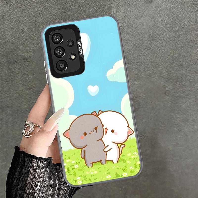 Cartoon Cute Peach Goma Shockproof Phone Case for Samsung A17 A16 A15 A14 A37 A57 A36 A56 A26 A35 A55 A25 A34 A54 A24 A13 A23 A3