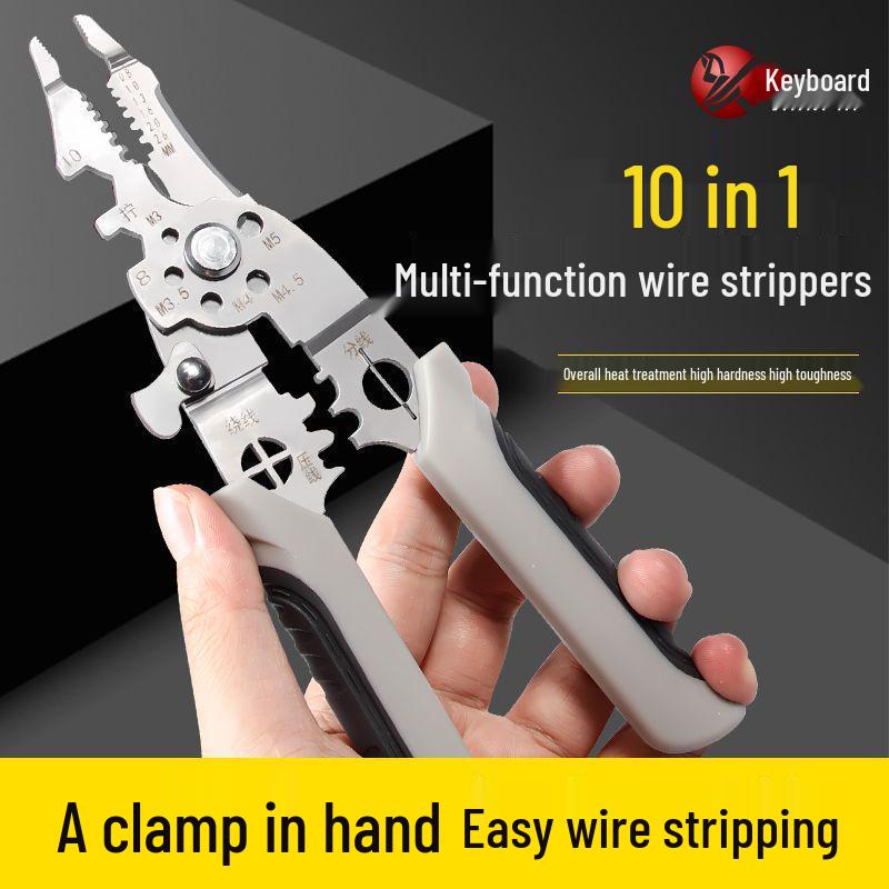 23-in-1 Universal Multi-Function Wire Stripping and Cutting Pliers