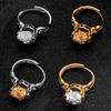 Gothic Dark Style Color Blocked Skull Ring For Men And Women Daily Charming Jewelry Gift
