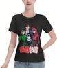 Anime Yuyu Hakusho T Shirt Women Summer O-Neck T-Shirts Casual Short Sleeves Tee Black