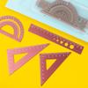 Durabled Aluminum Mathematics Rulers Set 4 Piece Set for Student and Professional