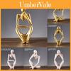 European Style Resin Sculpture For Home Office Desk Decor With Thoughtful Pose