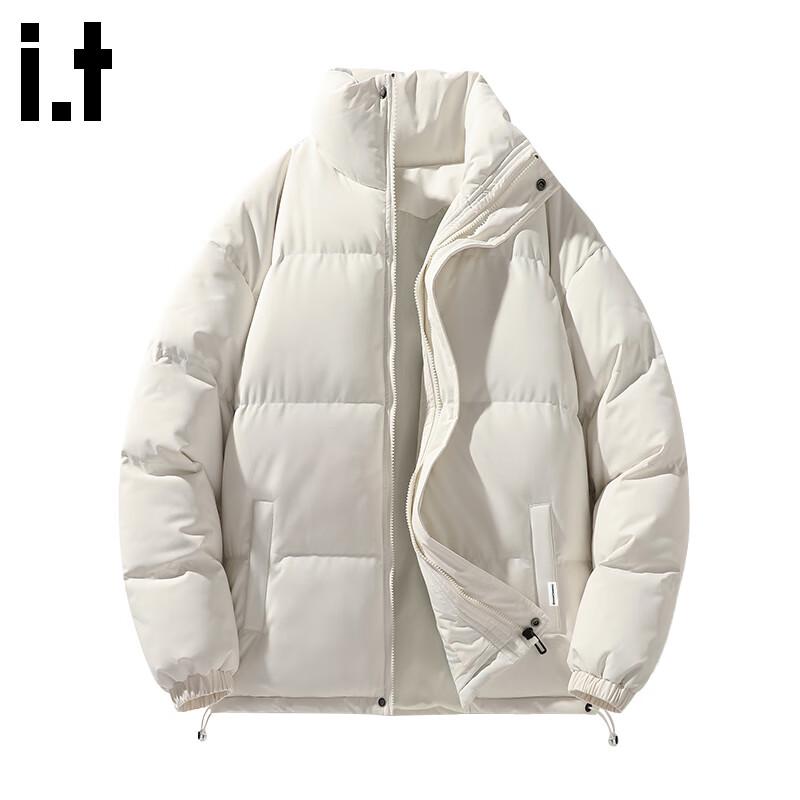 Fingercroxxit Men's Stand Collar Padded Jacket