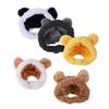 Cat Costume Hat Soft Noise Protection Walking Party Cap Ears Wrap for Dog Small, Medium, Large Cats Hiking Camping Training