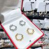 Personality Irregular Wavy Metal Hoop Earrings for Women Vintage Charm Gold Color Ear buckle Hip Hop Jewelry Accessories Gift