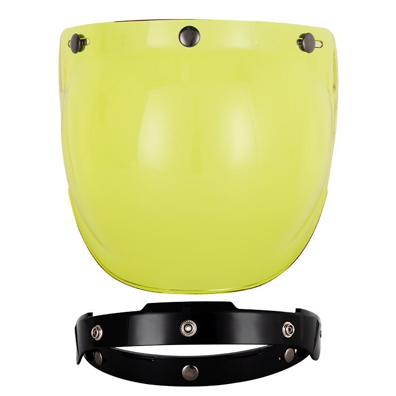 Motorcycle Helmet Retro Helmet Harley Helmet Bubble Lens Three Button Helmet Windproof And Strong Light Proof Lens With Bracket