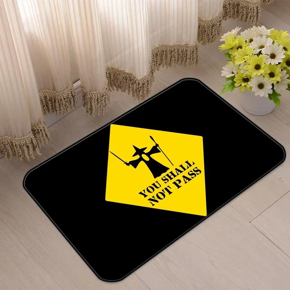 You Shall Not Pass Room Carpet for Bedroom Prayer Rug Welcome Mat Home Decorations Doormat Entrance Door Balcony Rugs Bath Foot