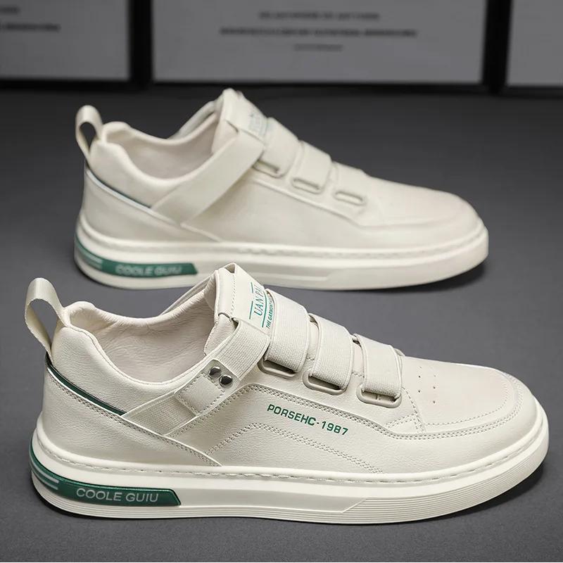 Hot selling men's shoes fashionable and trendy casual skateboarding shoes flat bottomed and lightweight running sports shoes