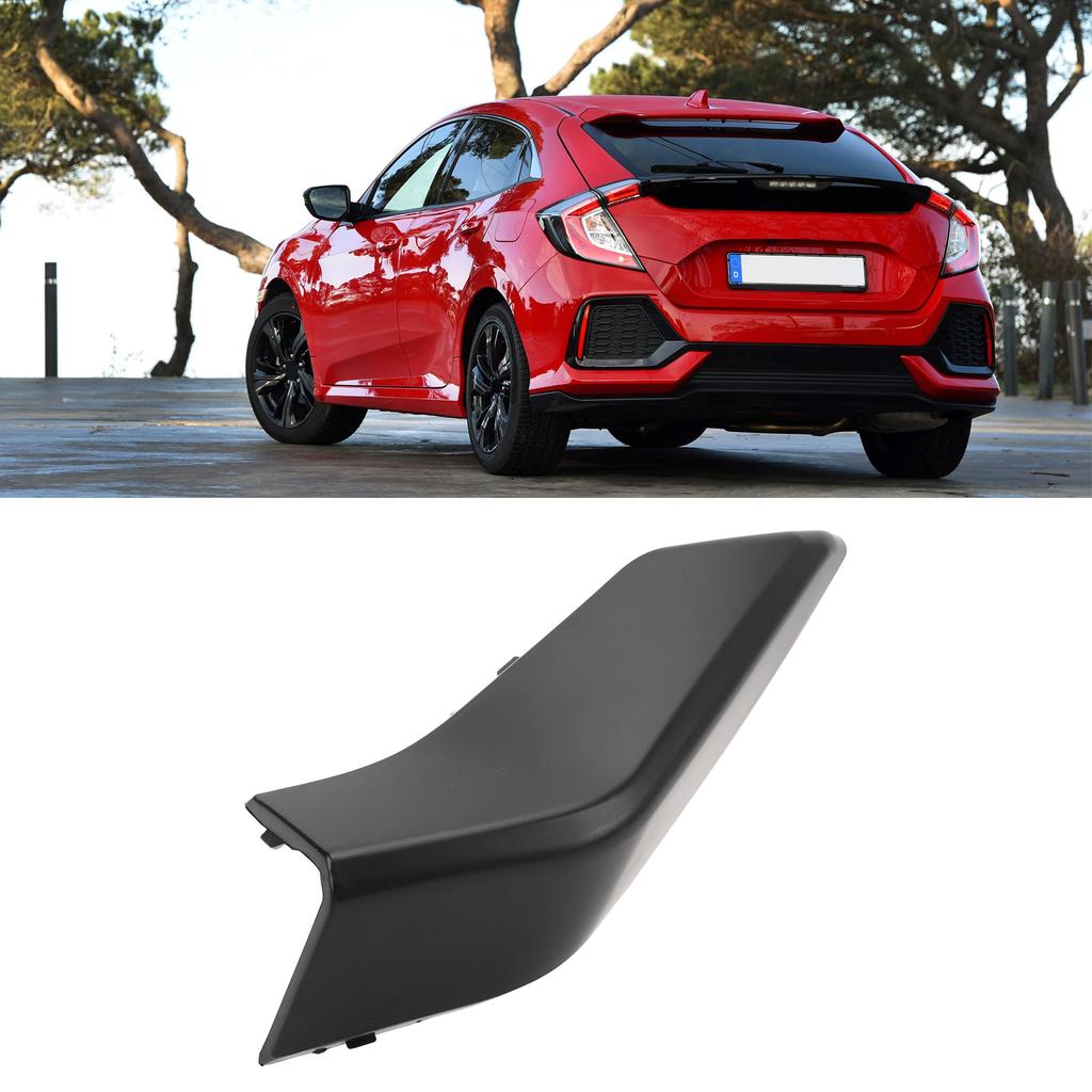 Anhängerkupplungsabdeckung für den hinteren Stoßfänger 71506 TGG A00 Schwarz Hohe Zähigkeit Anhängerhaken-Ersatzteil für Civic Hatchback 2016 bis 2021