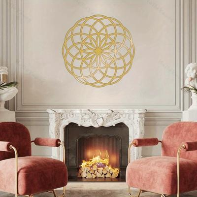 Decoração de Parede de Metal Mandala