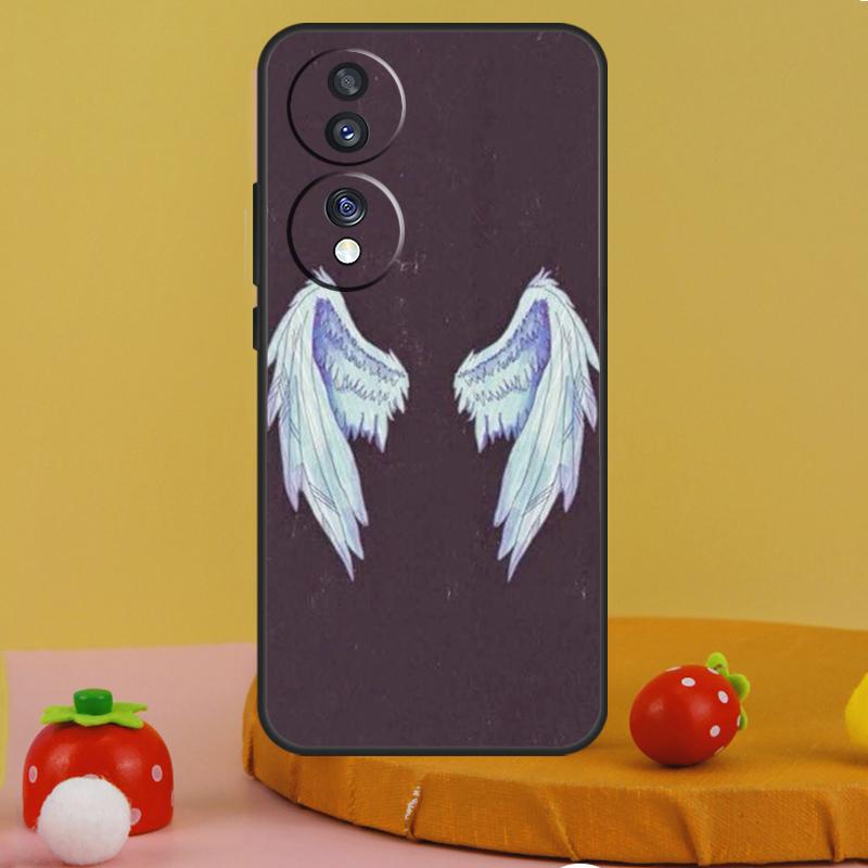 Angel Wings Heart Case For Honor 200 Pro X9a X9c X8a X7a X6a X7 X8 X9 X8b X9b 50 70 90 Magic 5 6 Lite Cover