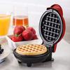 Máquina de Waffles Antiaderente Aquecimento Rápido Capacidade ABS Pote de Waffle Máquina para Casa