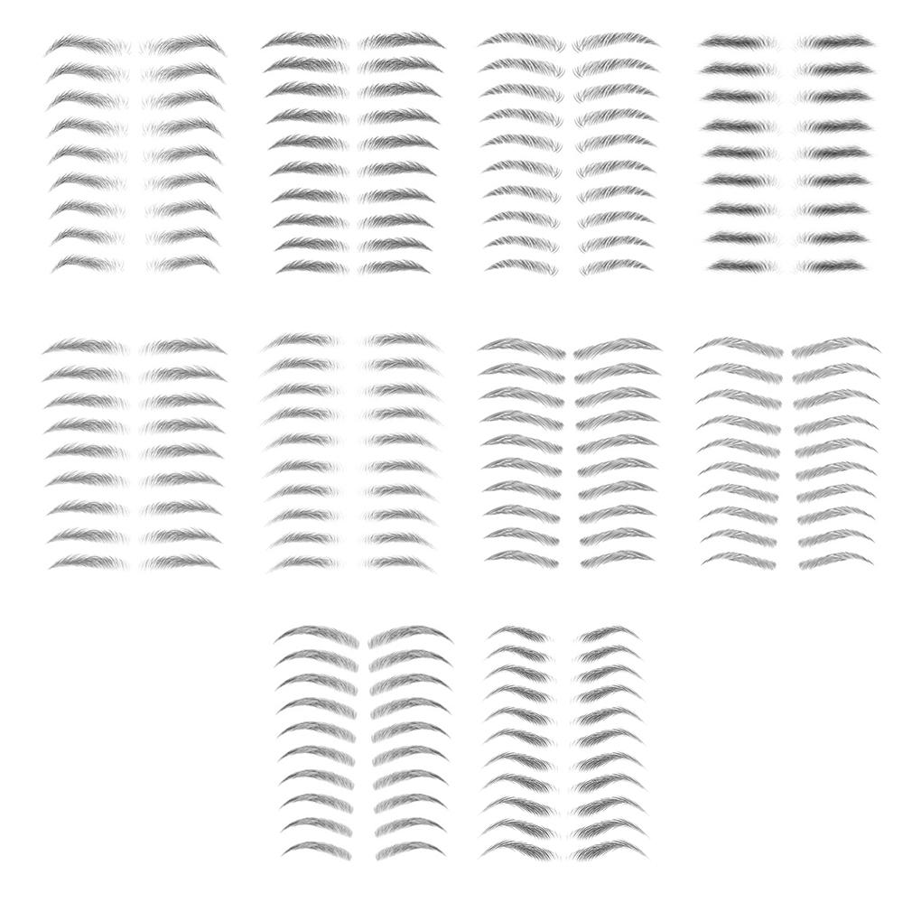 Eyebrow Stickers Making Up Tools Eyebrows Tattooing Tool Beautiful Young Girls Waterproof Tattoos Decals Cosmetic Accessory