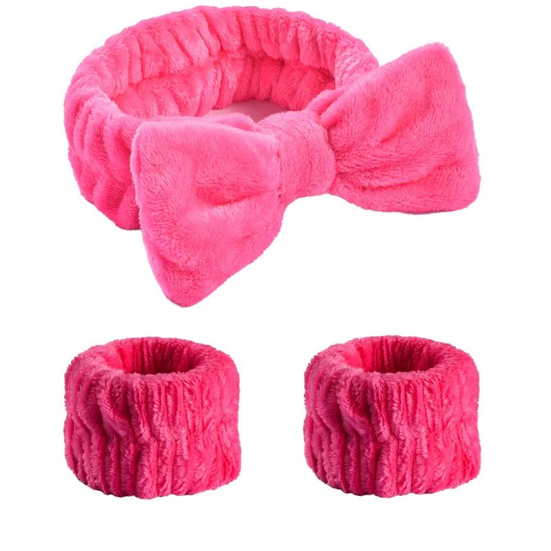 Korallfleece Weiches Waschband Überkreuzter Knoten Stirnband Elastisches Haarband für Damen Mädchen Gesicht waschen Turban Kopfbedeckung Haaraccessoires