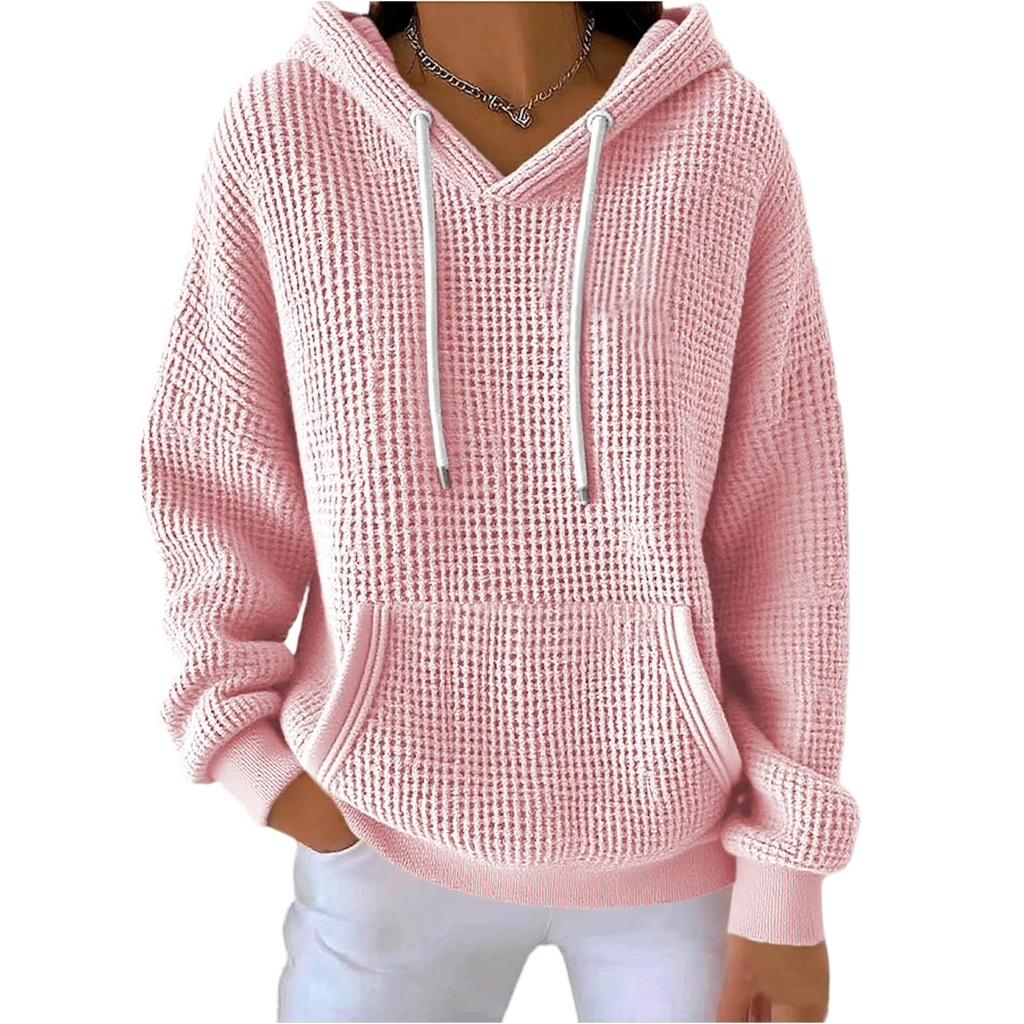 Women's Fashion Casual Solid-color Long-sleeved Sweatshirt