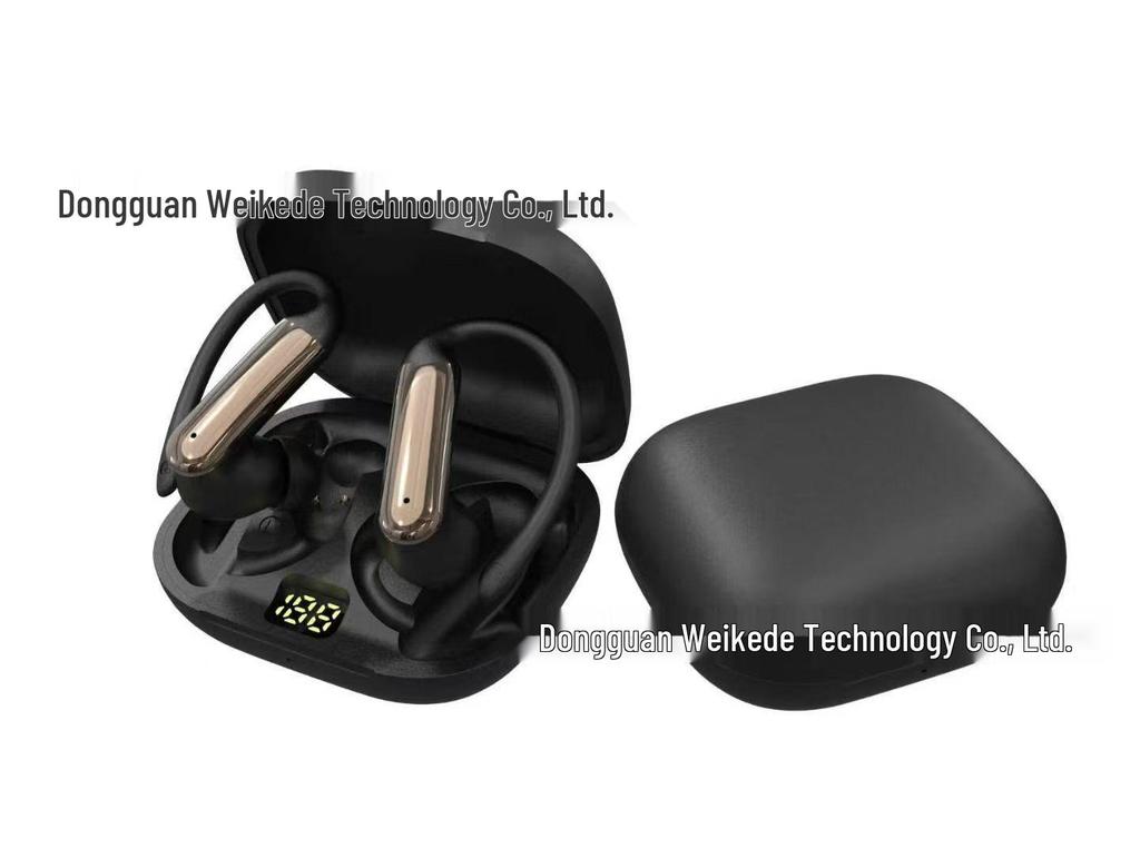 Bluetooth Clip-on Earbuds with Digital Display and Long Battery Life