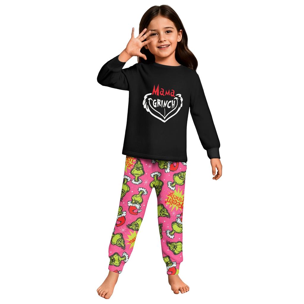 Children's  Boys And Girls Thin Two-piece  Long-sleeved Pants Two-piece
