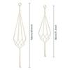M-Modern-4 Piece Hanging Planters Baskets With 4 Hanging Hooks Cotton Rope Macrame Plant Hanger