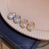 Women's Irregular Baroque Pearl Stud Earrings - High-End Retro French Design