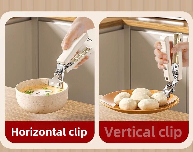 Household anti scald clip stainless steel anti slip tray holder bowl extractor kitchen stew anti scald artifact set
