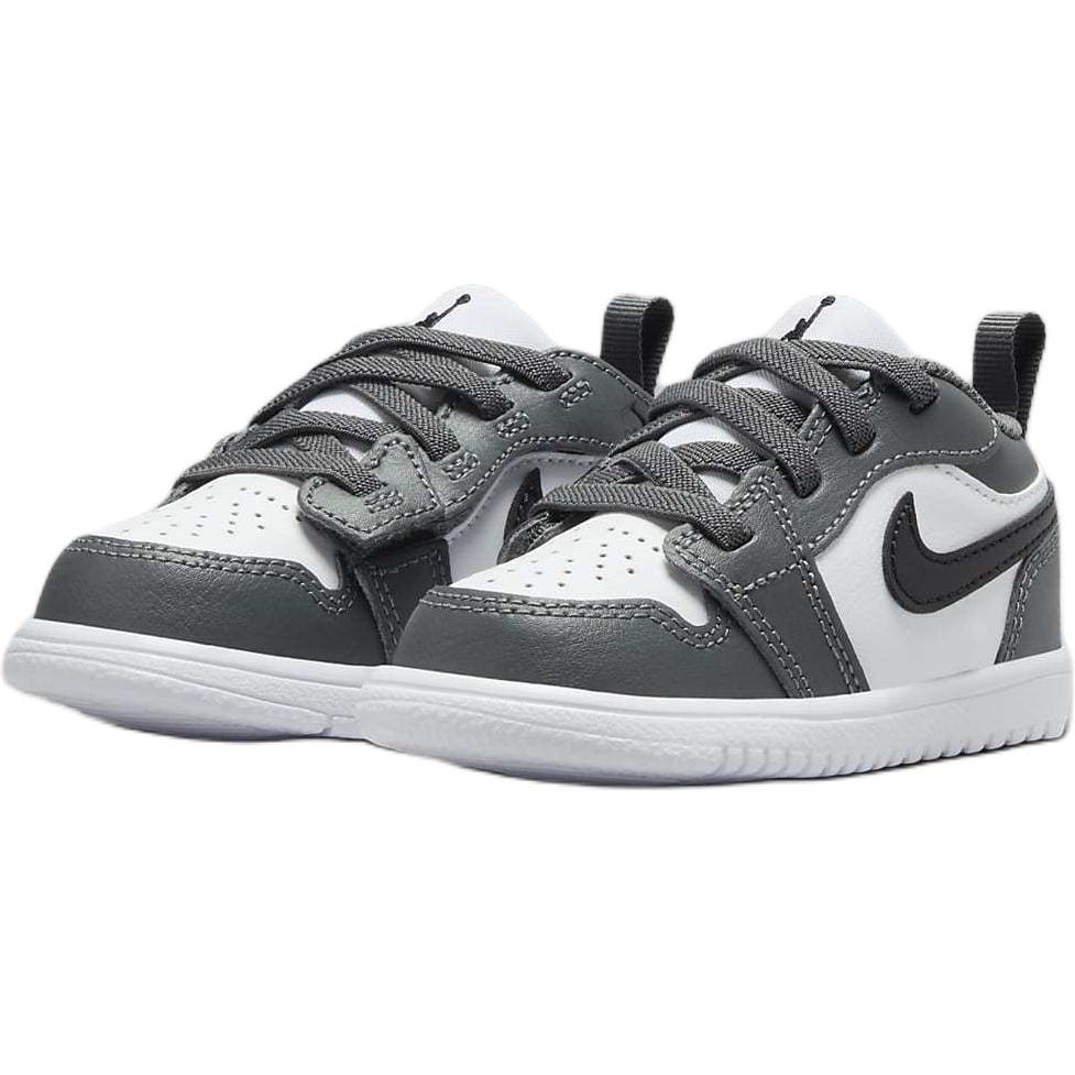 New Jordan Air Jordan 1 Slip Resistant Cushioning Abrasion Resistant Low Top Toddler Shoes Gray White Infant And Toddler DR9747-152