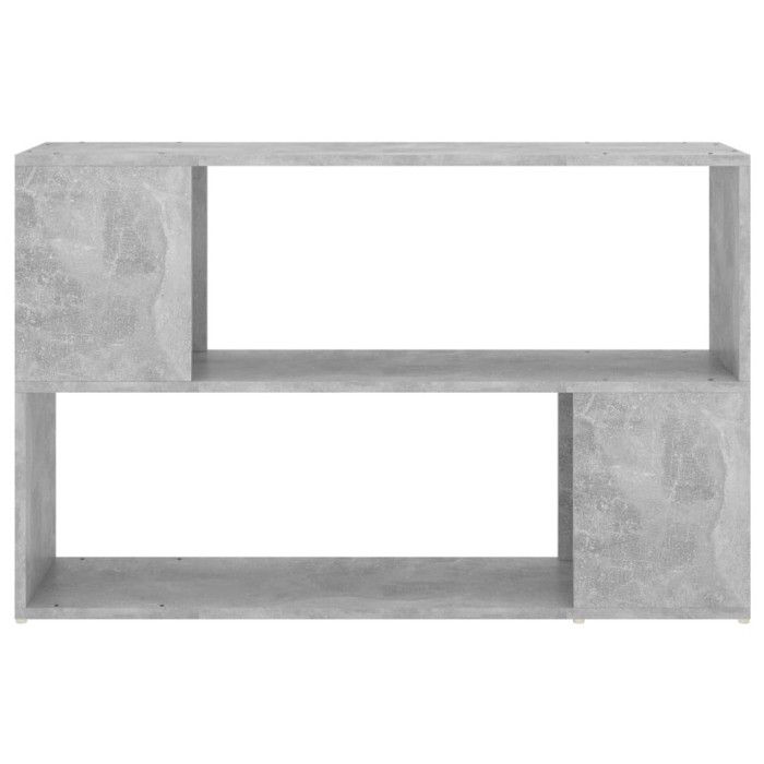 VidaXL Bookcase Concrete Grey 100x24x63 Cm Chipboard