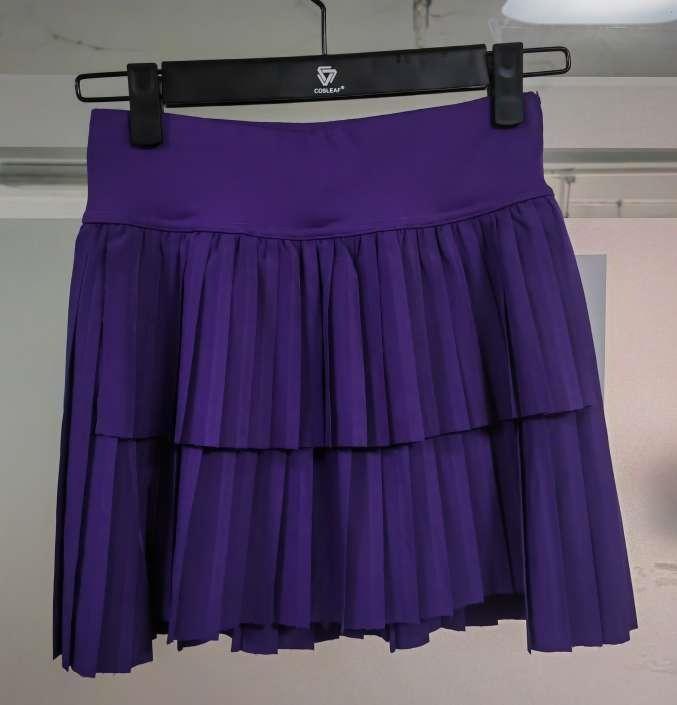 

Дышащая быстросохнущая юбка для бега с шортами и карманами - Закрывающая бедра, Защищающая от просвечивания, Имитация двух предметов, Летняя спортивная одежда для йоги XL (120-135 jin)