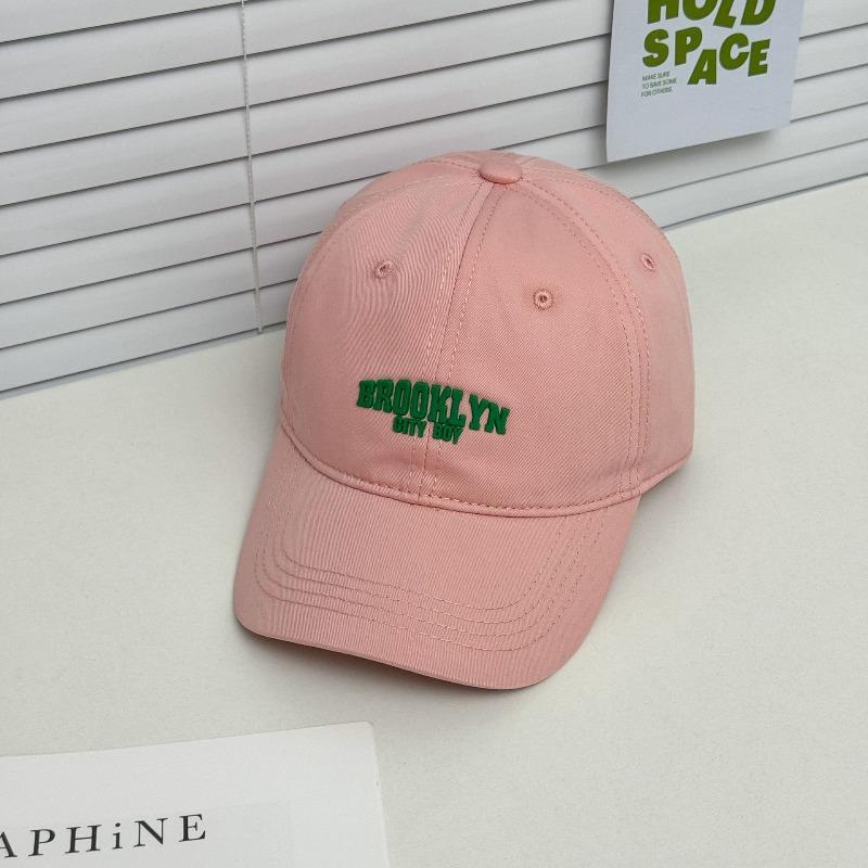 Candy color baseball cap adult spring and summer small fresh soft top embroidered versatile cap sun protection