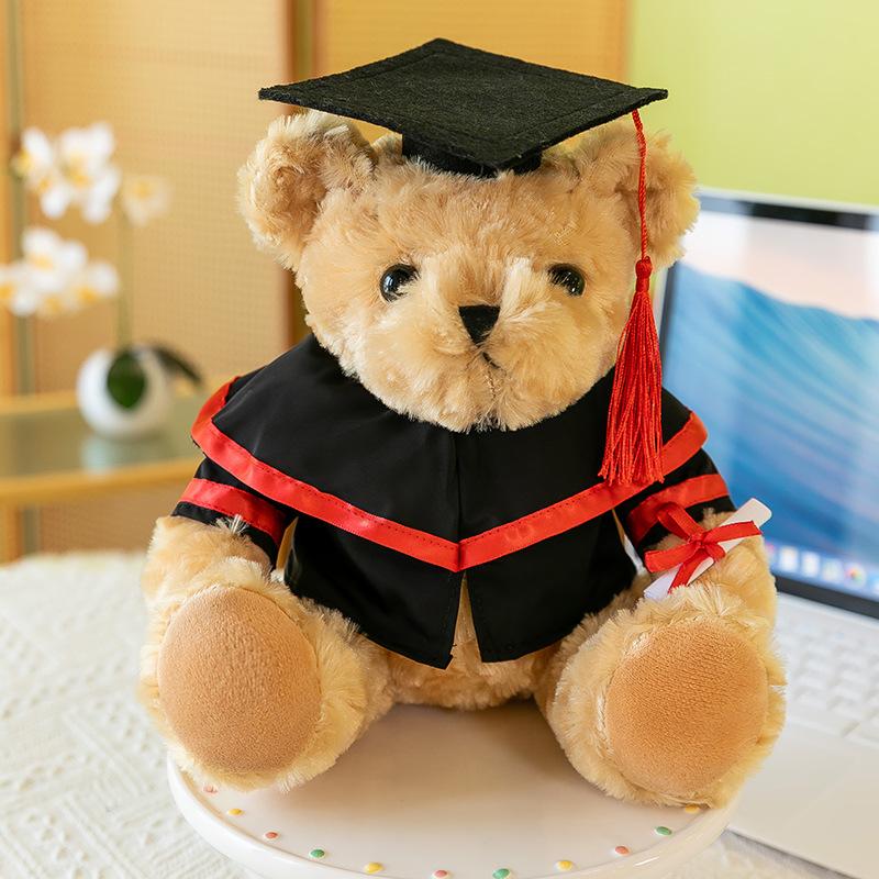 

Graduation Teddy Bear Doctor Bear Plush Toy Ragdoll Doll Bachelor s Clothing Souvenir Gift 27cm