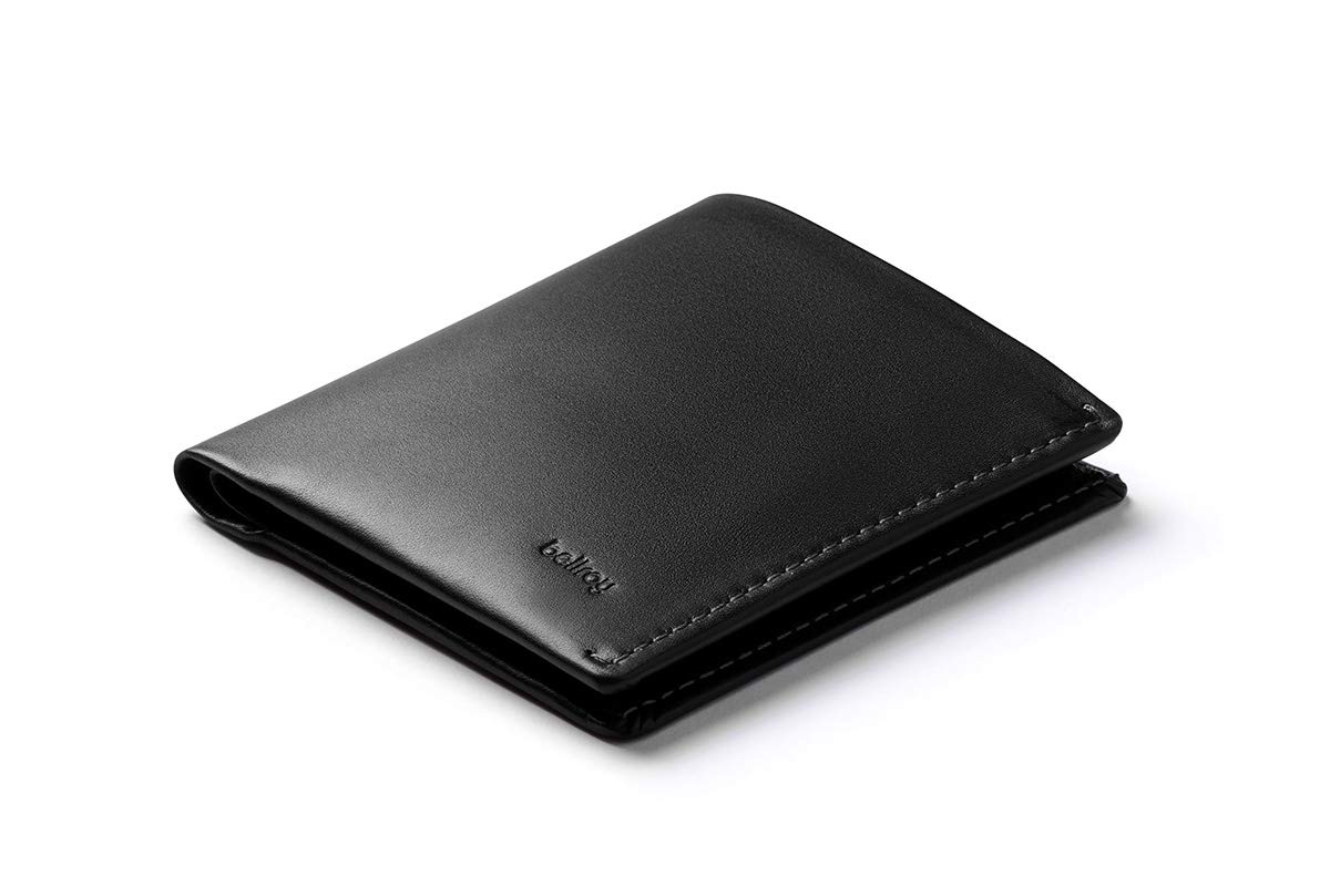 

Bellroy Note Sleeve, Тонкий кожаный кошелек с опцией RFID (Вмещает до 11 карт) - Черный - RFID