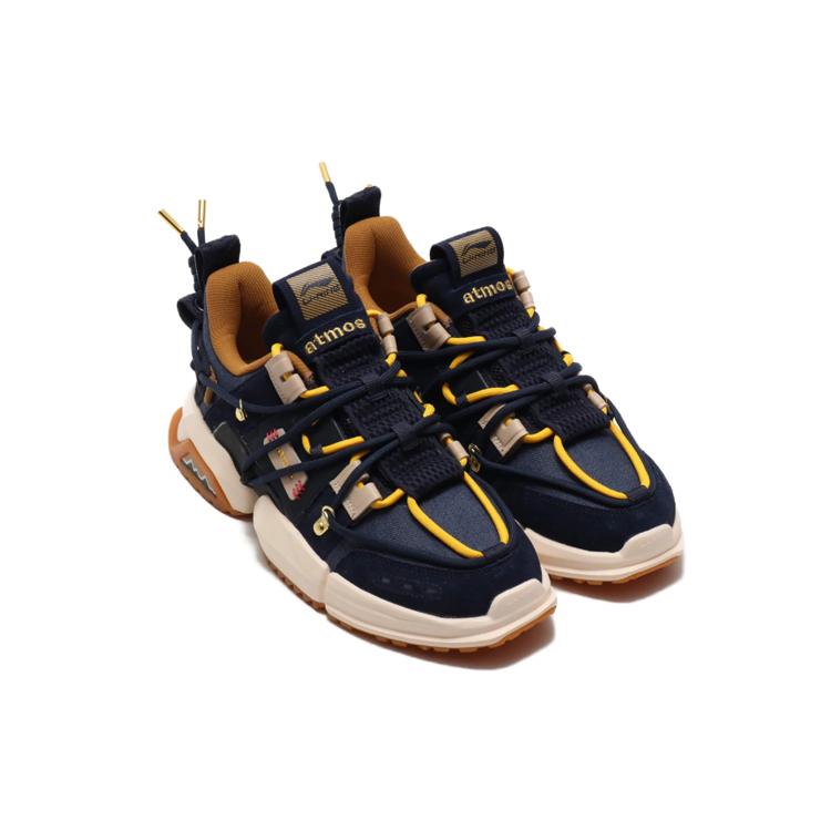 New Atmos X LiNing Titan 20SP S Low Top Casual Shoes Unisex Blue AGLP205-2