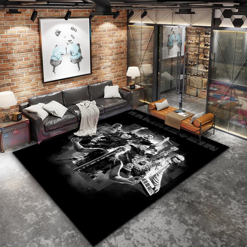 Rammstein Carpet Rug for Living Room Bedroom Home Sofa Decoration,Kids play Nonslip Floor Mat
