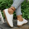 Fashion 2025 Women's Spring Autumn Soft Bottom Casual Shoes Breathable Lightweight Shoes Round Toe Fashionable Flat Single Shoes