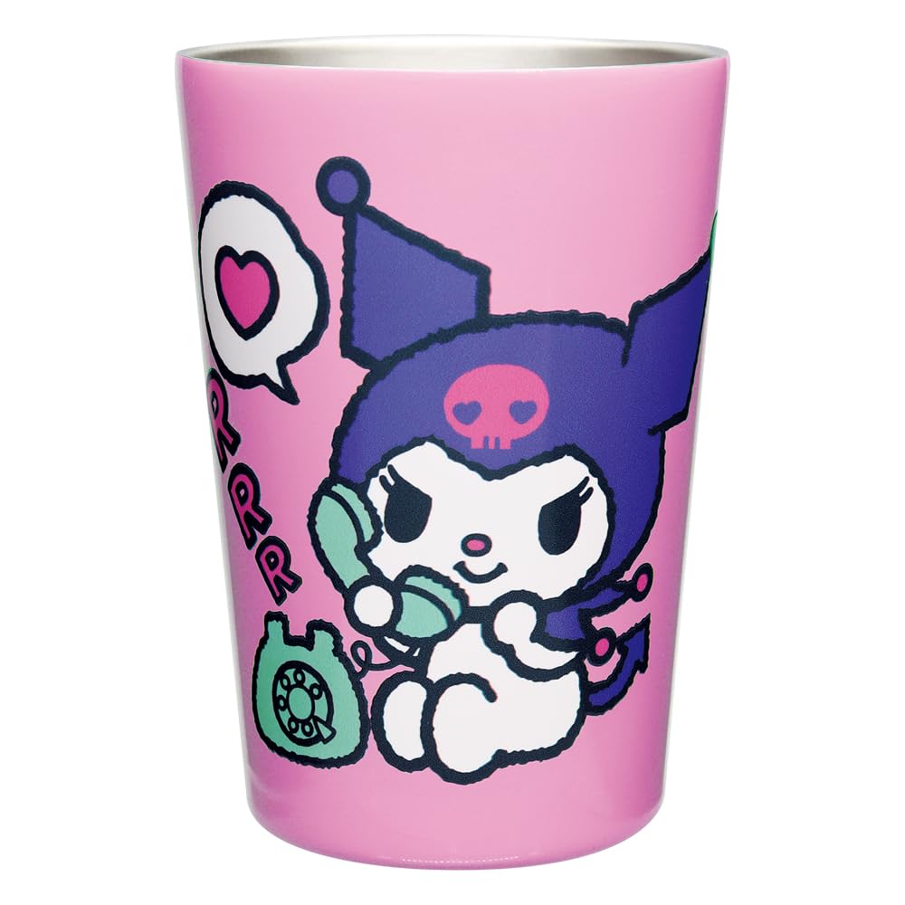 

Sanrio Characters Stainless Steel Tumbler H12 by Ken Onishi KUROMI/LPK Size Approx. 8.6 SRG-2000