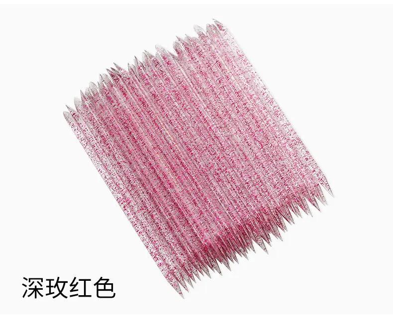 50 Pcs  Nails Accessories and Tools Crystal Cleaning Cuticle Rod Dead Skin Pushing Pedicure Nail Removal Manicure Consumables