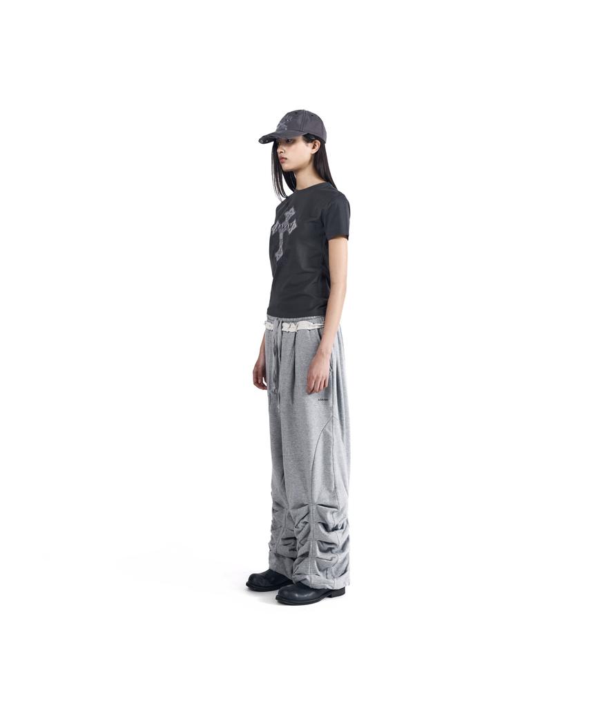 AAKAM Sediment Pin-Tuck Sweatpants (Gray)