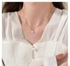 S925 Sterling Silver Ginkgo Leaf Necklace - Women's Forest Style, Light Luxury Clavicle Chain