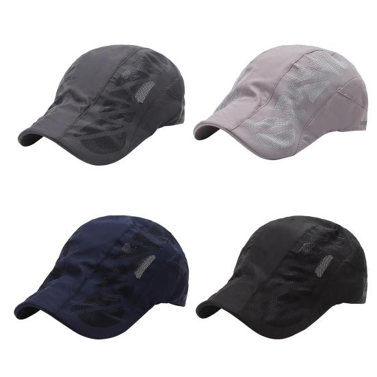 Unisex Sun Hat Breathable Lightweight Wear Resistant Mesh Cap for Daily Life
