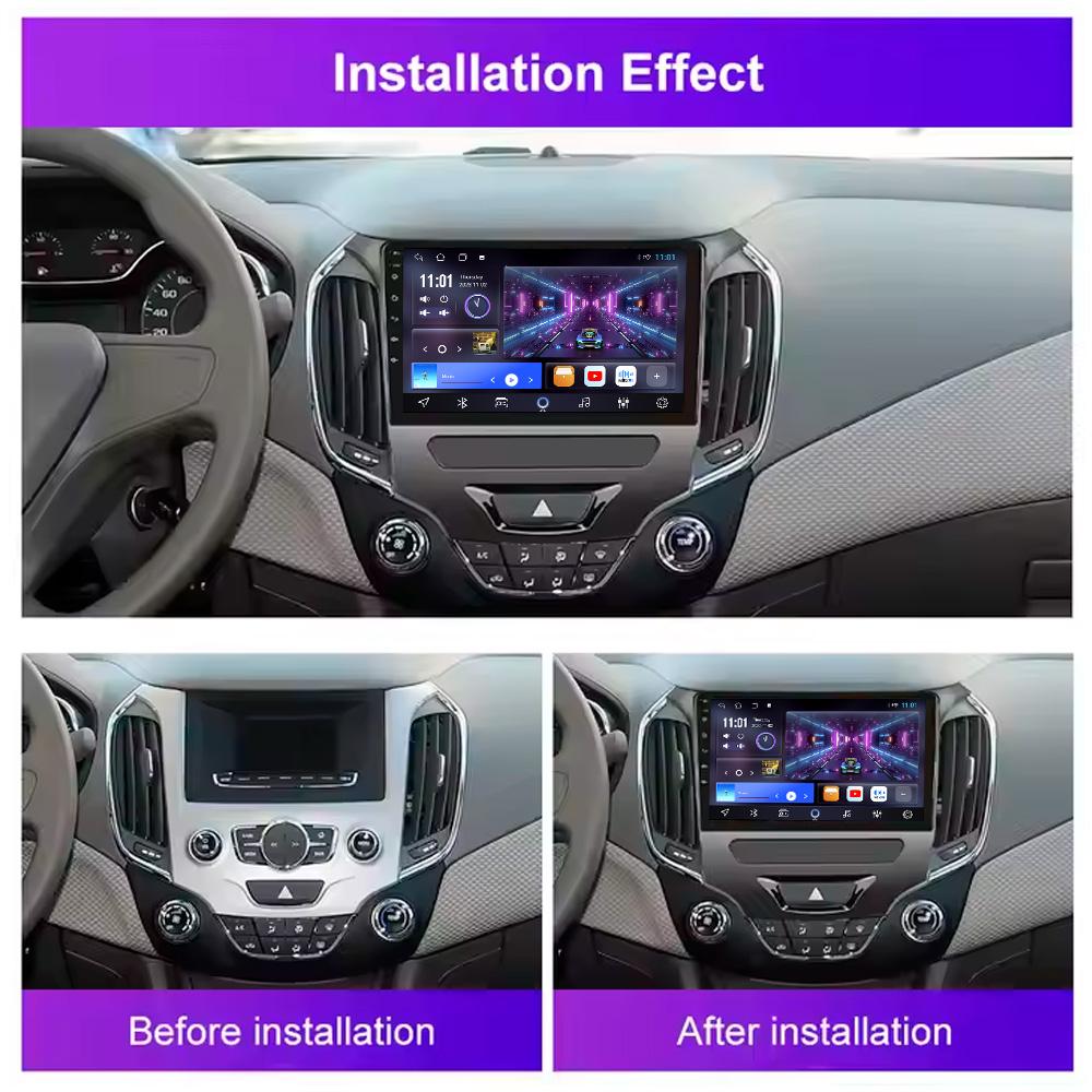 X-REAKO Car Video Player for Chevrolet Cruze 2015 GPS Navigation Built-in Dsp Carplay Autoradio Android Head Unit