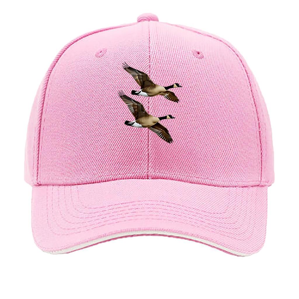 Adjustable Lightweight Baseball Cap with Ducks Design Breathable Fabric Casual Sporty Style for Sandwich Baseball Cap