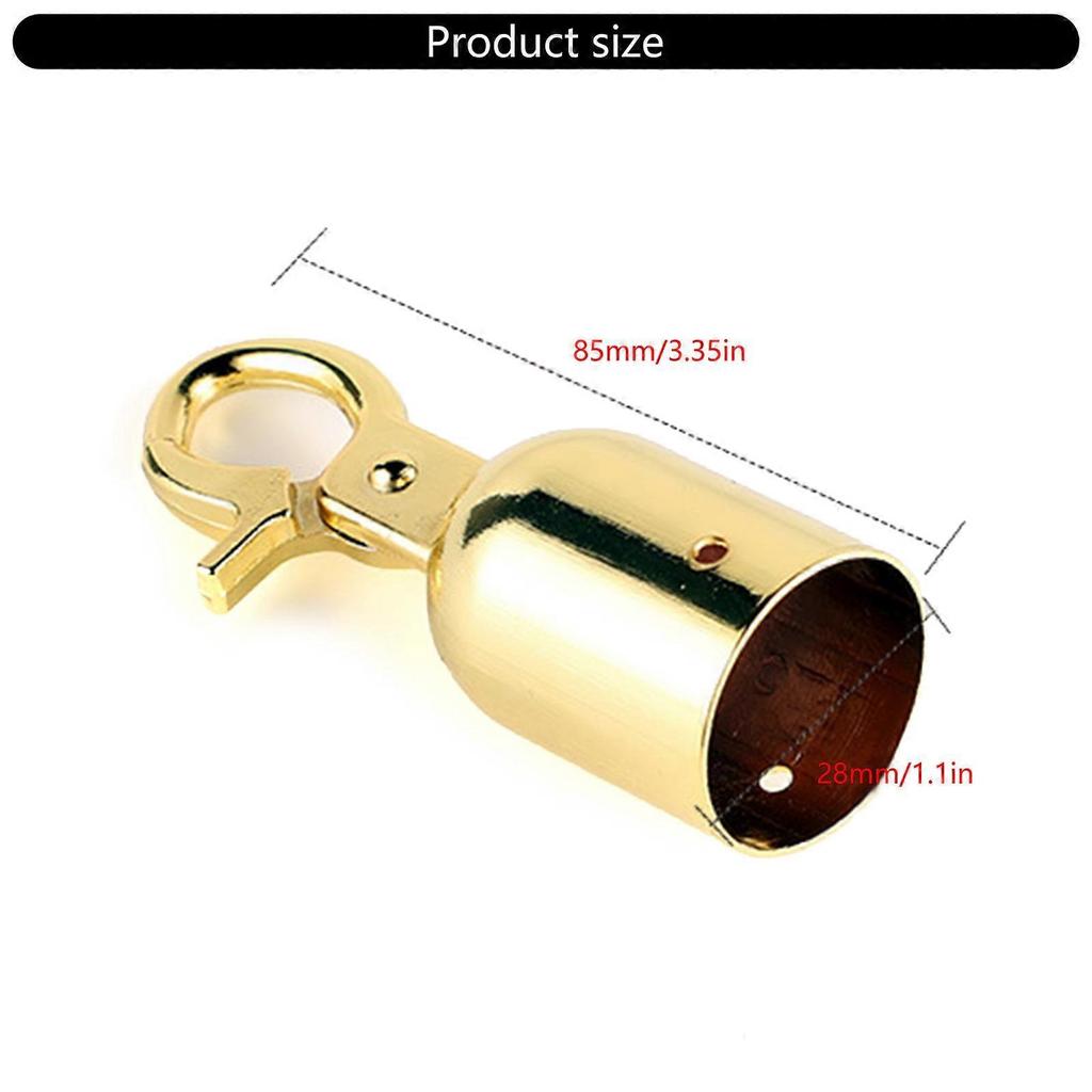 Pack of 2 Sturdy Stainless Steel Cord Stoppers Convenient for Ensuring Stability of Outdoor Decking and Fence Rope  Silver